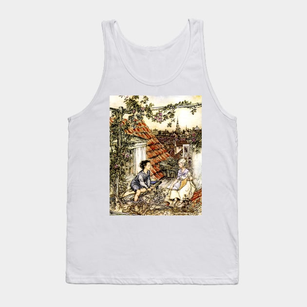 Kay and Gerda - The Snow Queen - Arthur Rackham Tank Top by forgottenbeauty